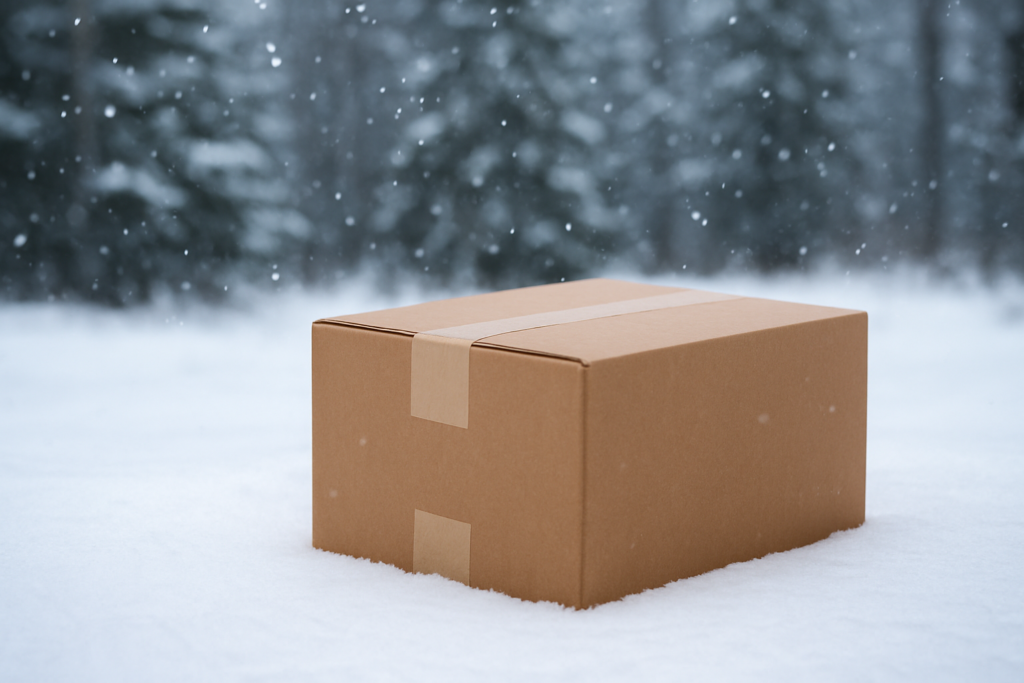 Package delivery box Holiday Shipping