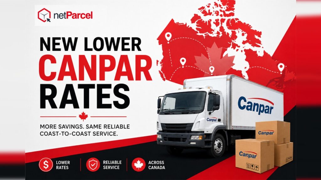 netParcel graphic: New lower Canpar rates for heavy shipments