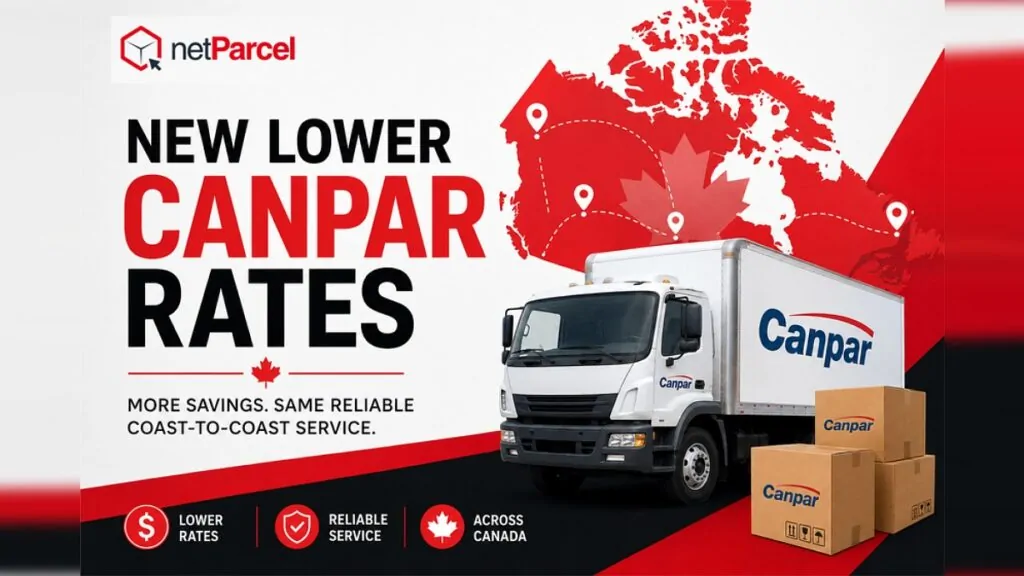 netParcel graphic: New lower Canpar rates for heavy shipments